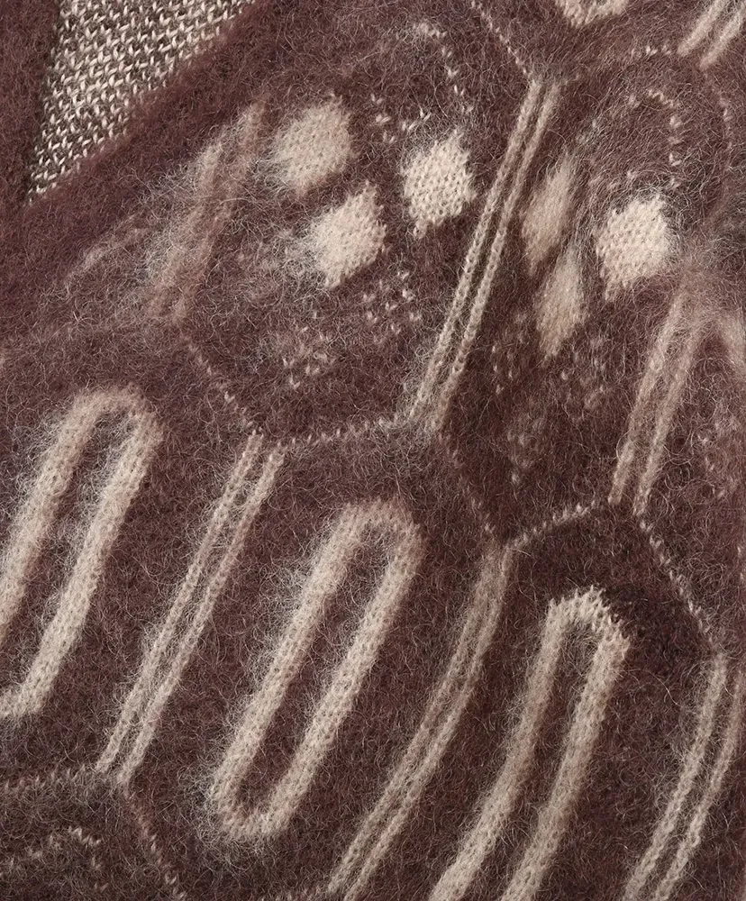 Mohair Cardigan - Geometric