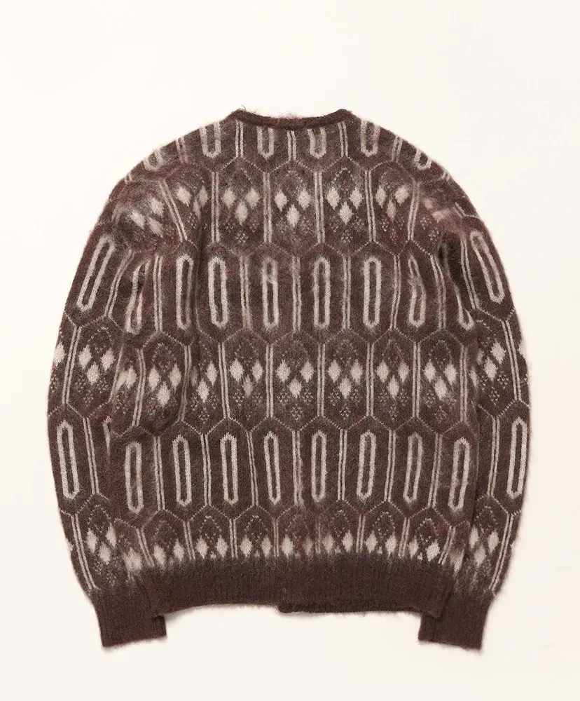 Mohair Cardigan - Geometric