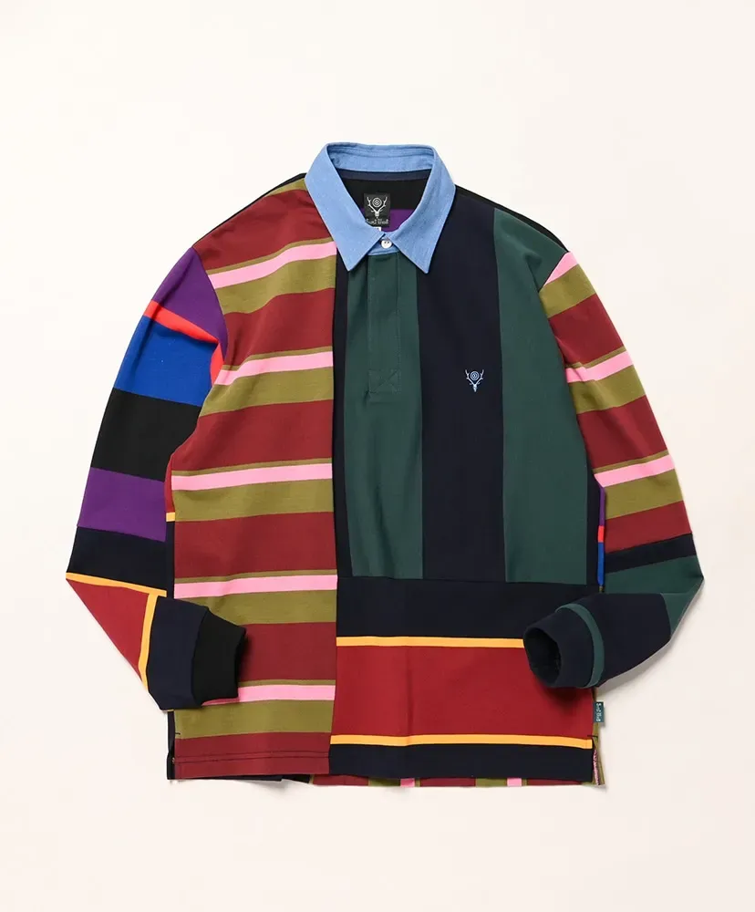 Rugger Shirt - Cotton Plainstitch / Crazy Pattern B
