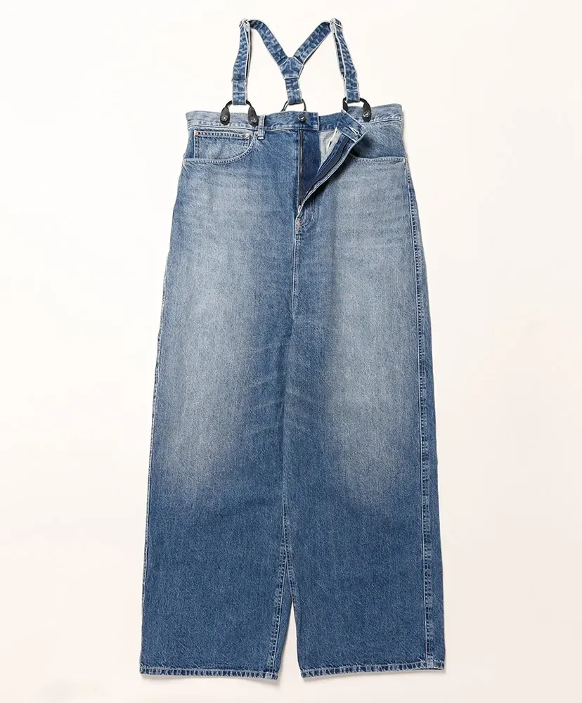 5Pockets Suspender Pant - Denim