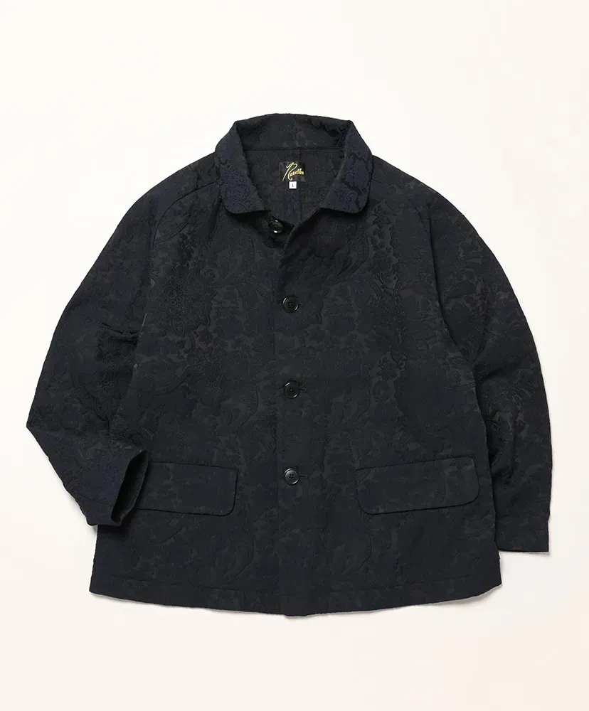 Round Collar Jacket - Calico Jacquard