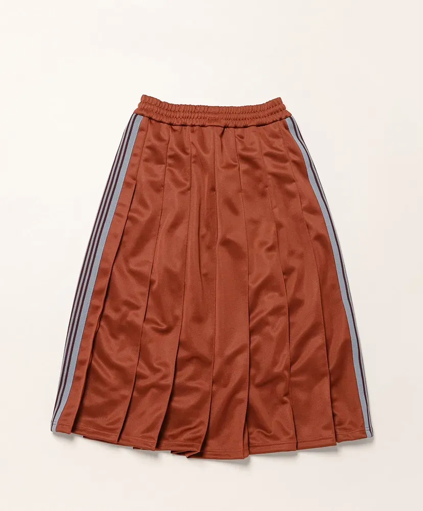 Pleated Track Skirt - Poly Smooth