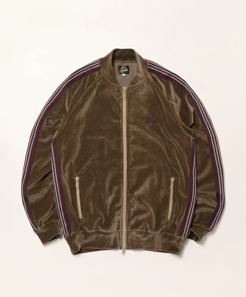 Rib Collar Track Jacket - C/Pe Velour