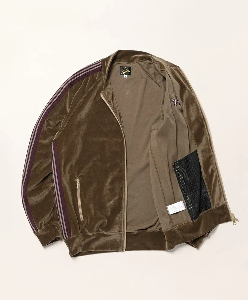 Rib Collar Track Jacket - C/Pe Velour