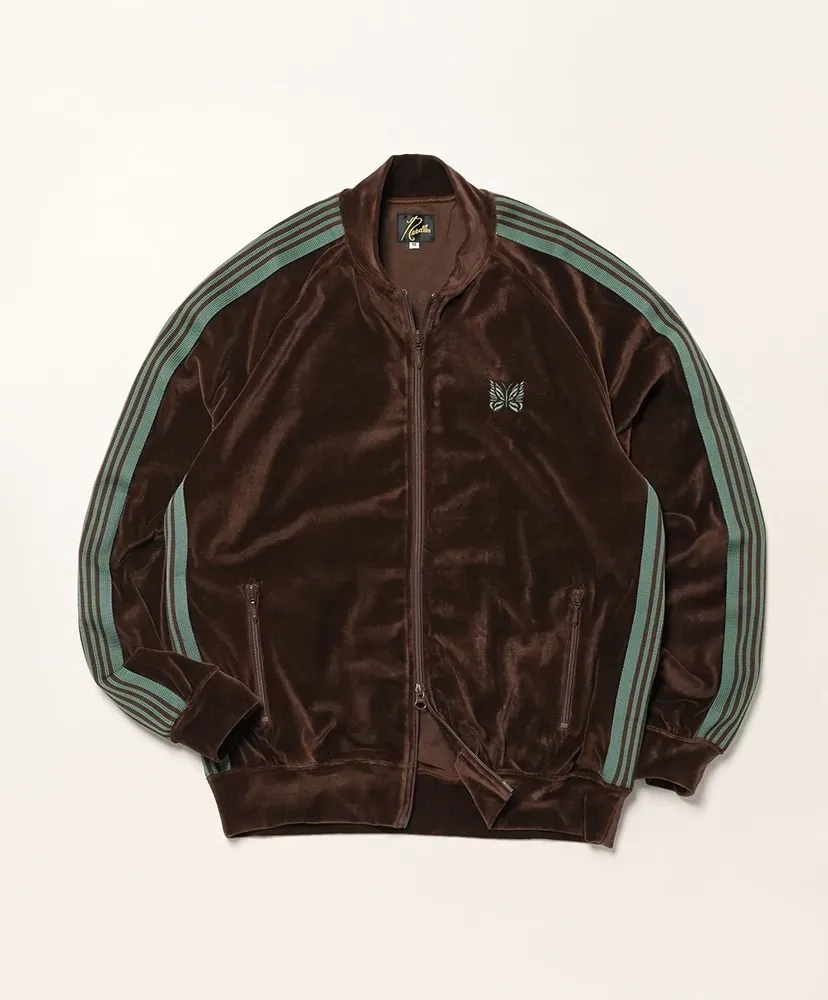 Rib Collar Track Jacket - C/Pe Velour