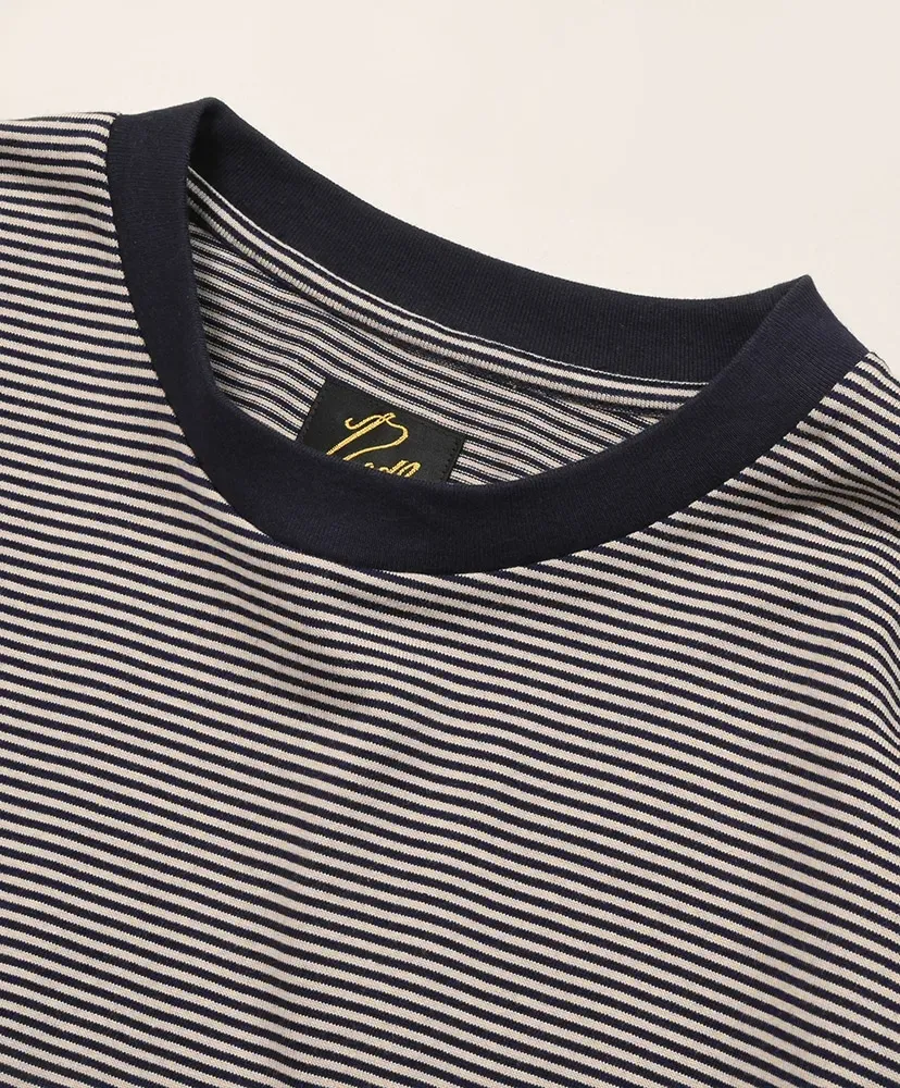 S/S Crew Neck Tee - Cotton Stripe Jersey