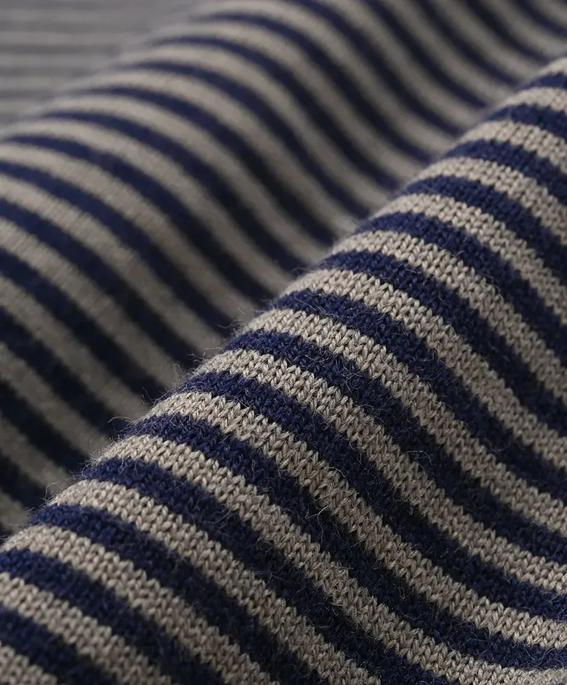 S/S Crew Neck Tee - Cotton Stripe Jersey