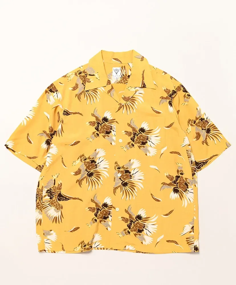 S/S Open Collar Shirt - Eagle