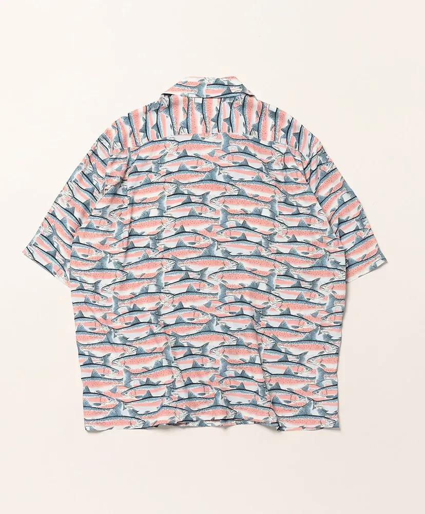 S/S Open Collar Shirt - Trout