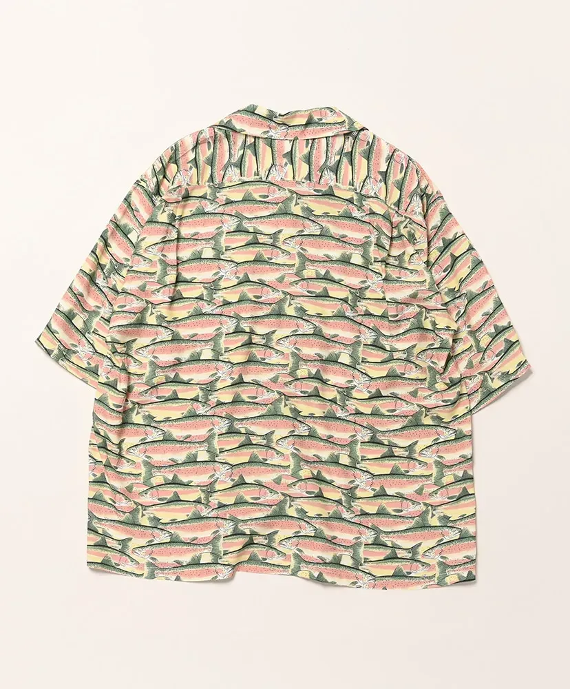 S/S Open Collar Shirt - Trout