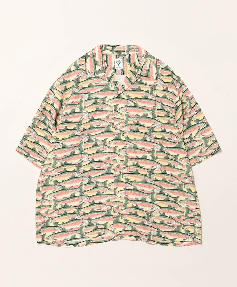 S/S Open Collar Shirt - Trout