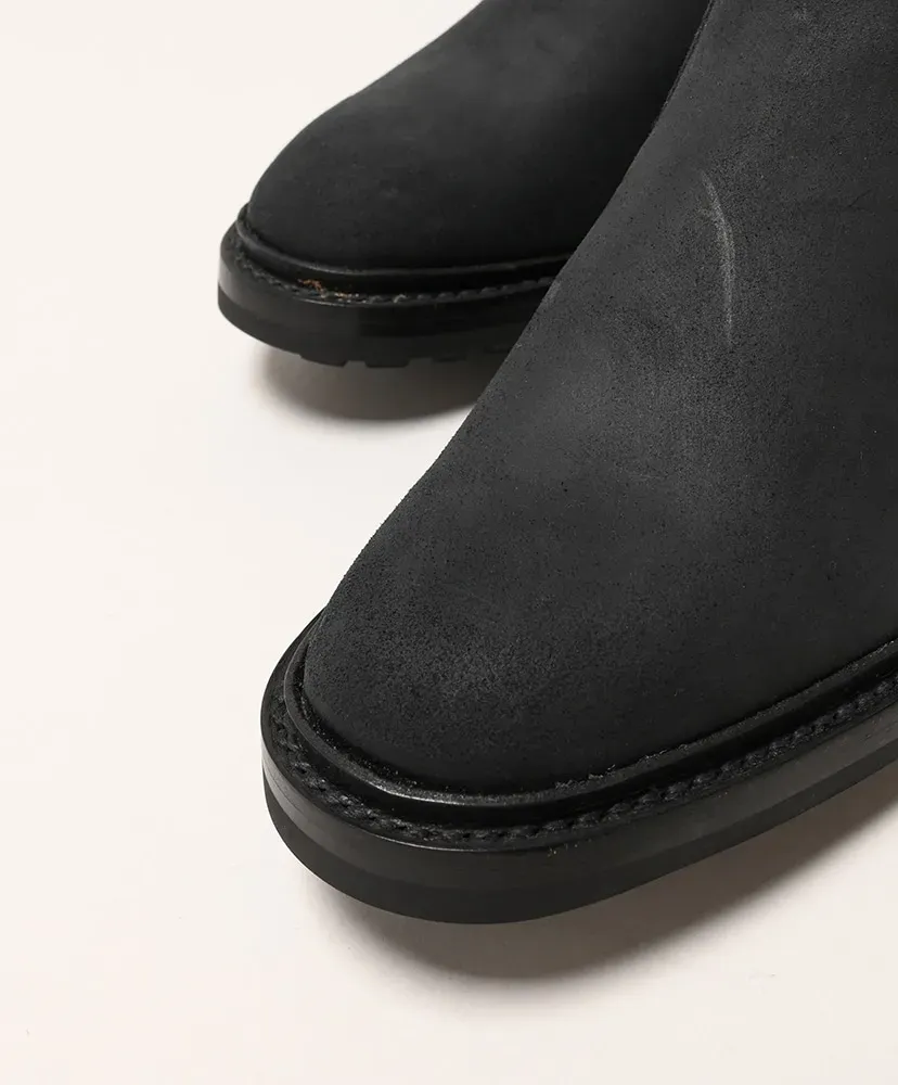 Black Waxy Commander Elastic Sided Boots