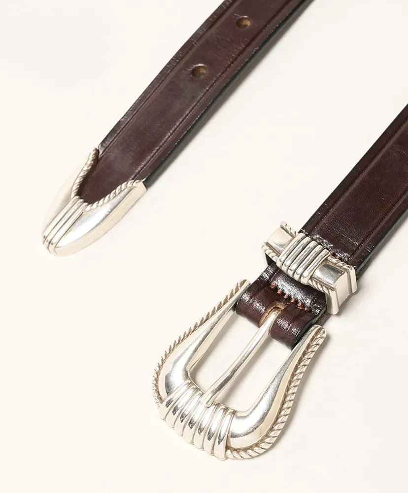 3-Piece Silver Buckle Belts