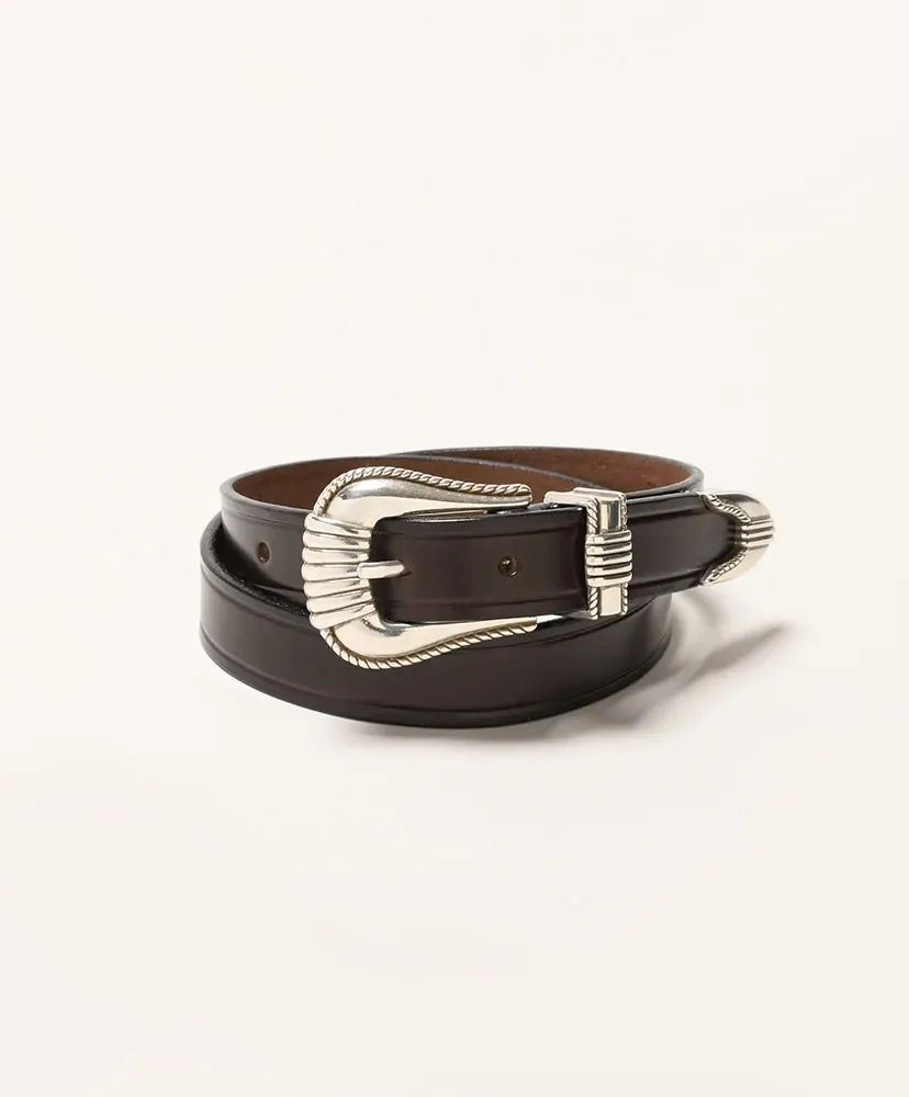 3-Piece Silver Buckle Belts