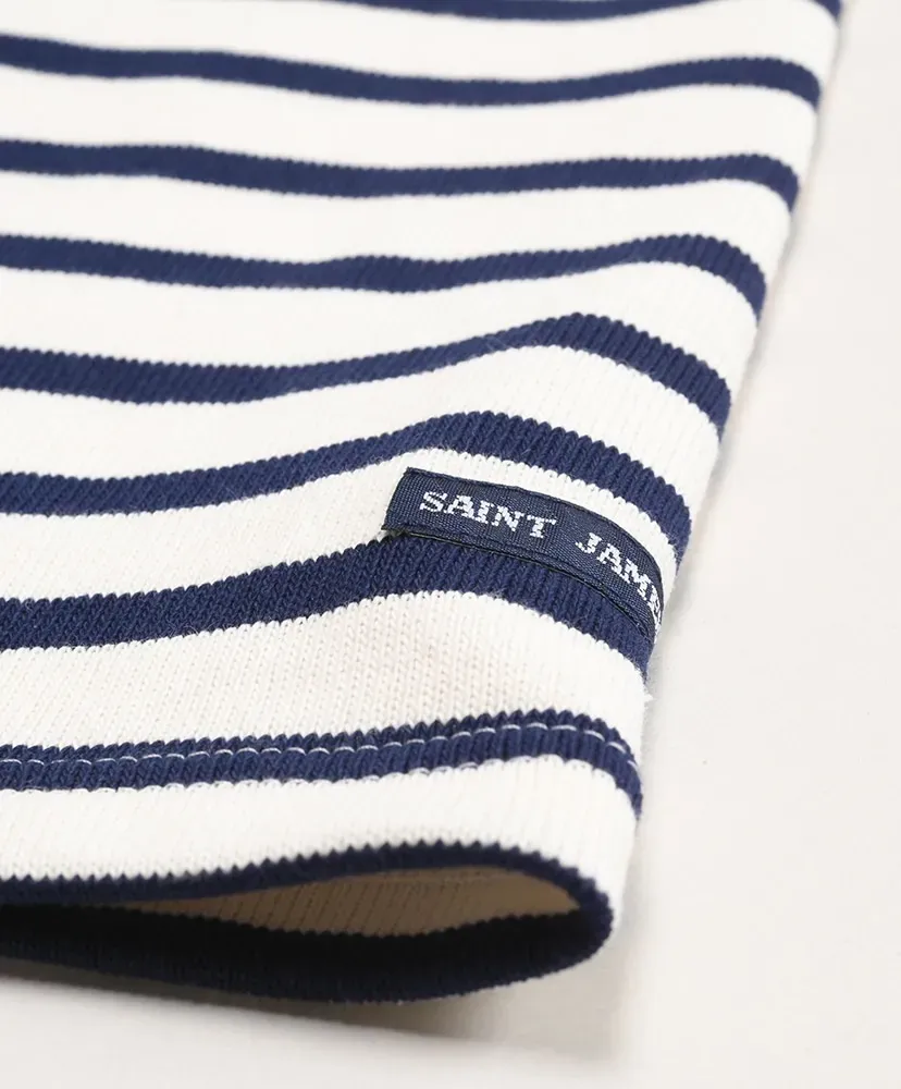 Ouessant Short Sleeve Shirts-Ecru×Marine