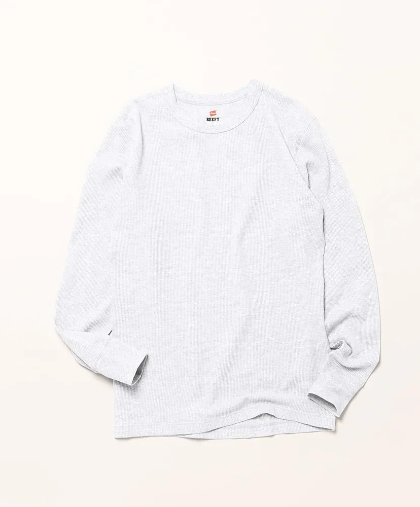 Beefy Thermal Crew Neck Long Sleeve T-Shirt