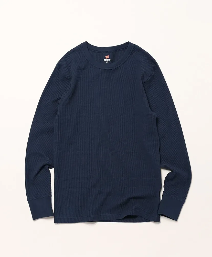 Beefy Thermal Crew Neck Long Sleeve T-Shirt