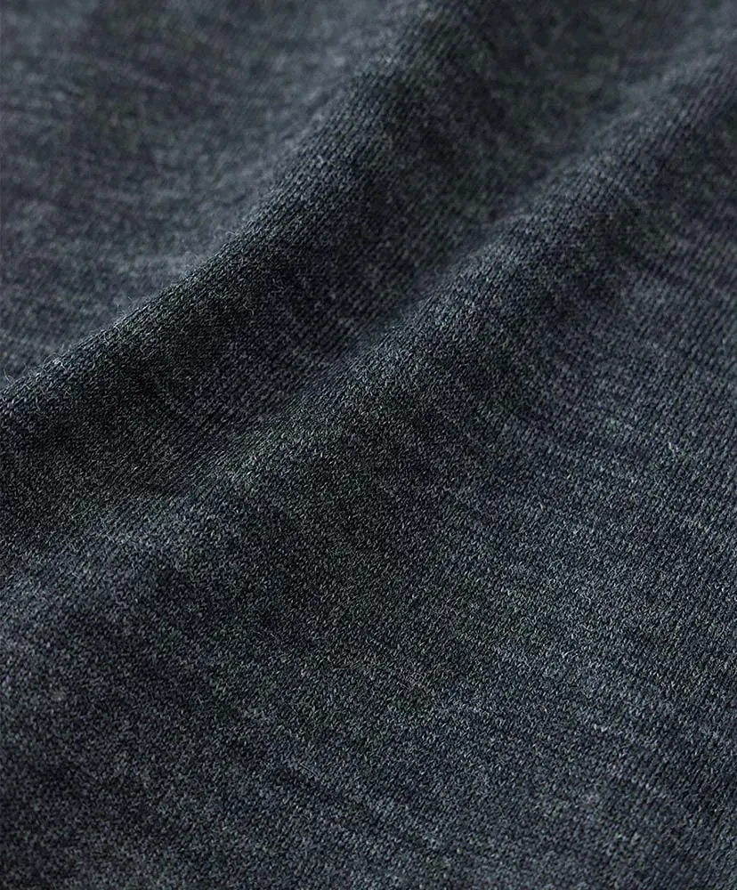 Merino Wool Half Zip Sweater