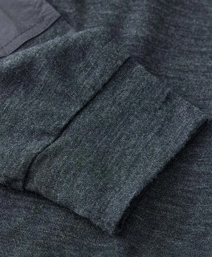 Merino Wool Half Zip Sweater