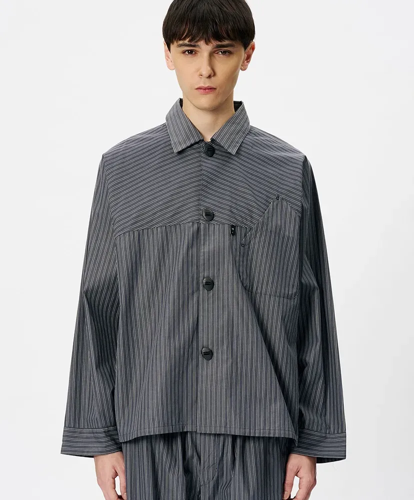 Retro Reflective Striped Shirt