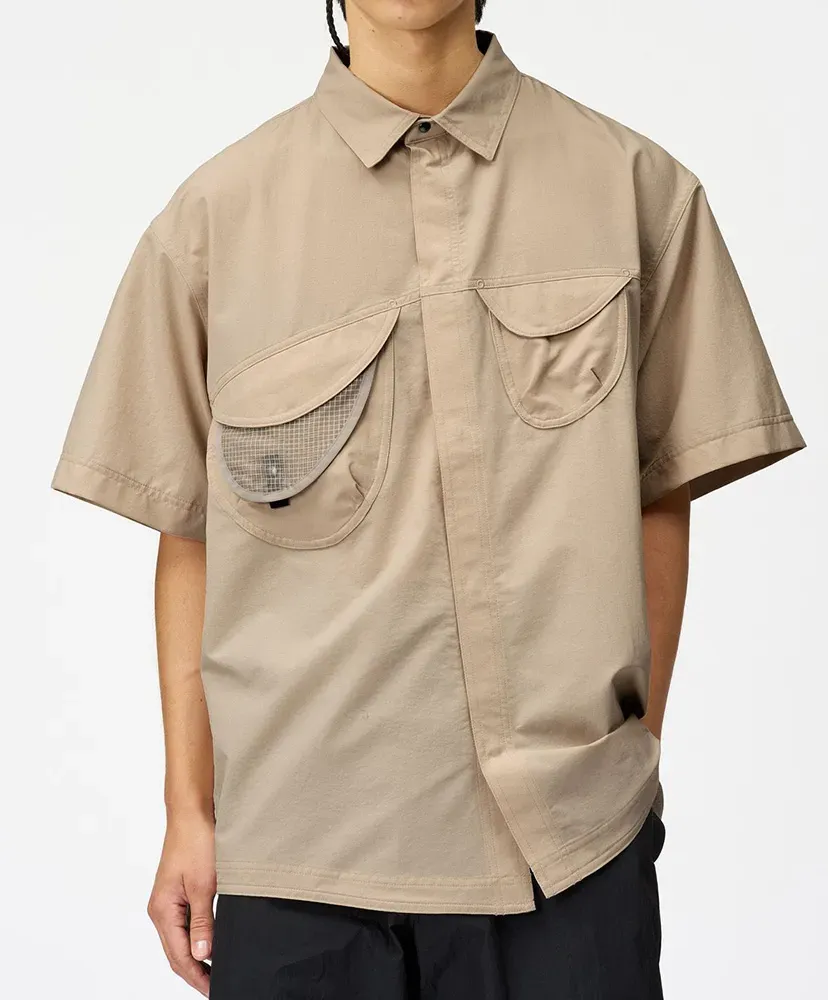 S/S Asymmetric Camp Shirt
