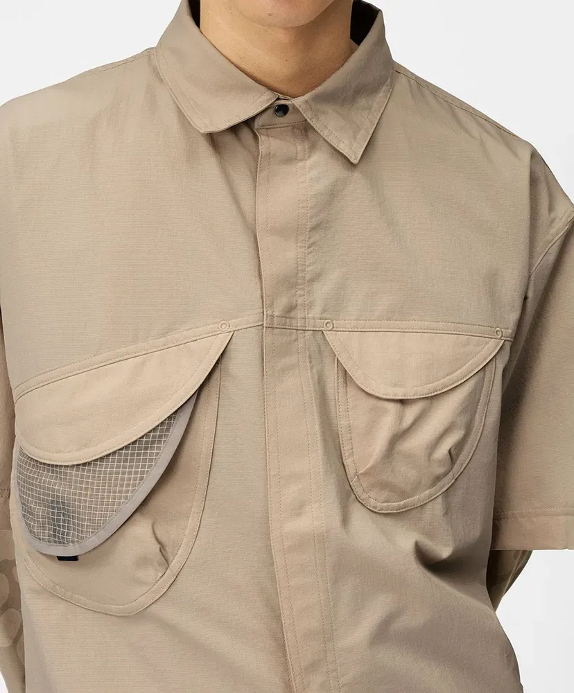 S/S Asymmetric Camp Shirt