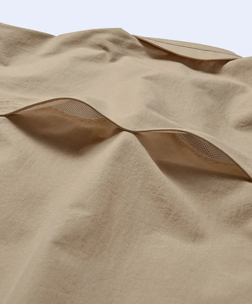 S/S Asymmetric Camp Shirt