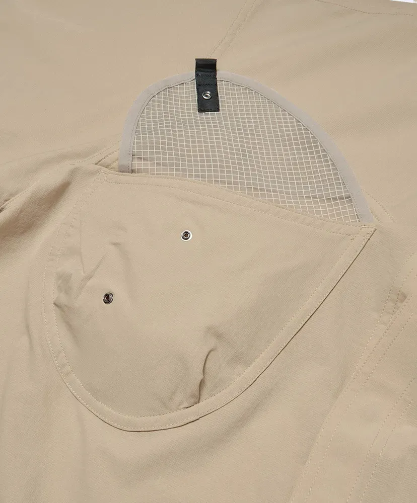 S/S Asymmetric Camp Shirt