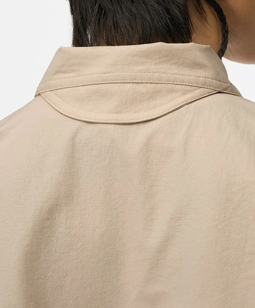 S/S Asymmetric Camp Shirt