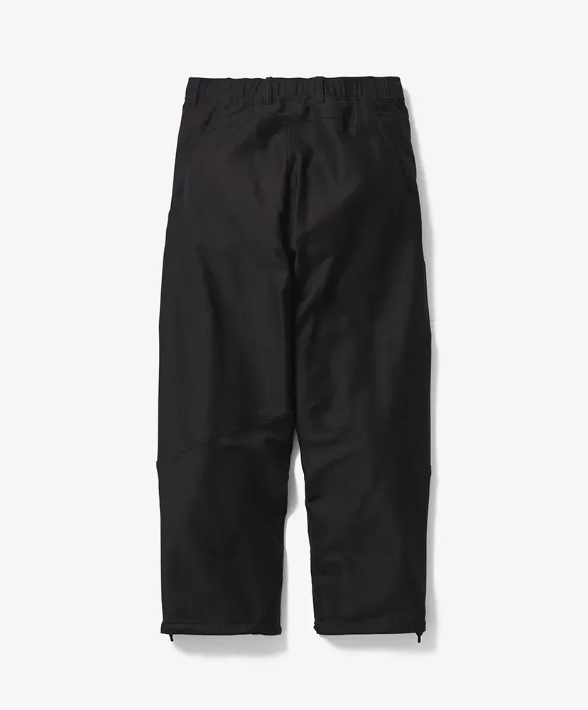Cotton Silk Blend Helicoid Wide Pants