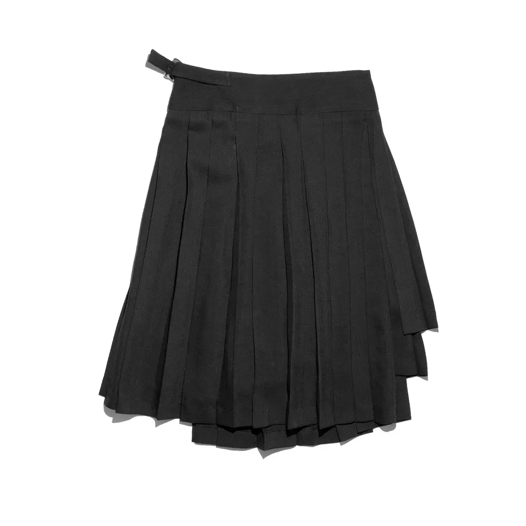 Tiered Pleated Skirt