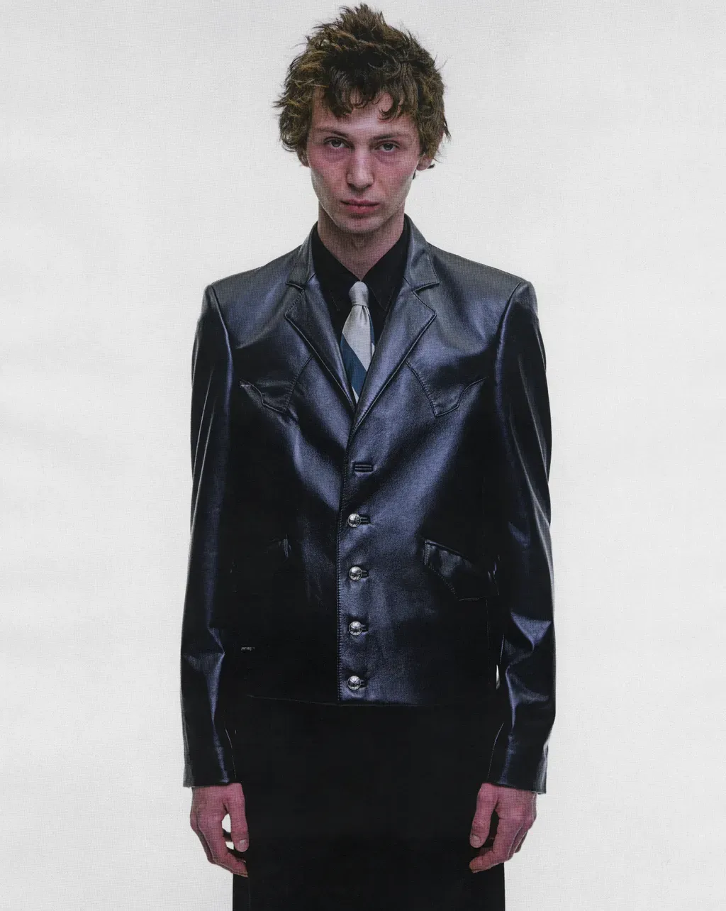 Western Perfect Leather Blazer