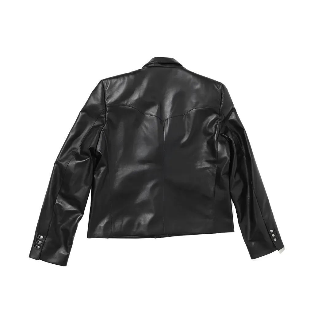 Western Perfect Leather Blazer