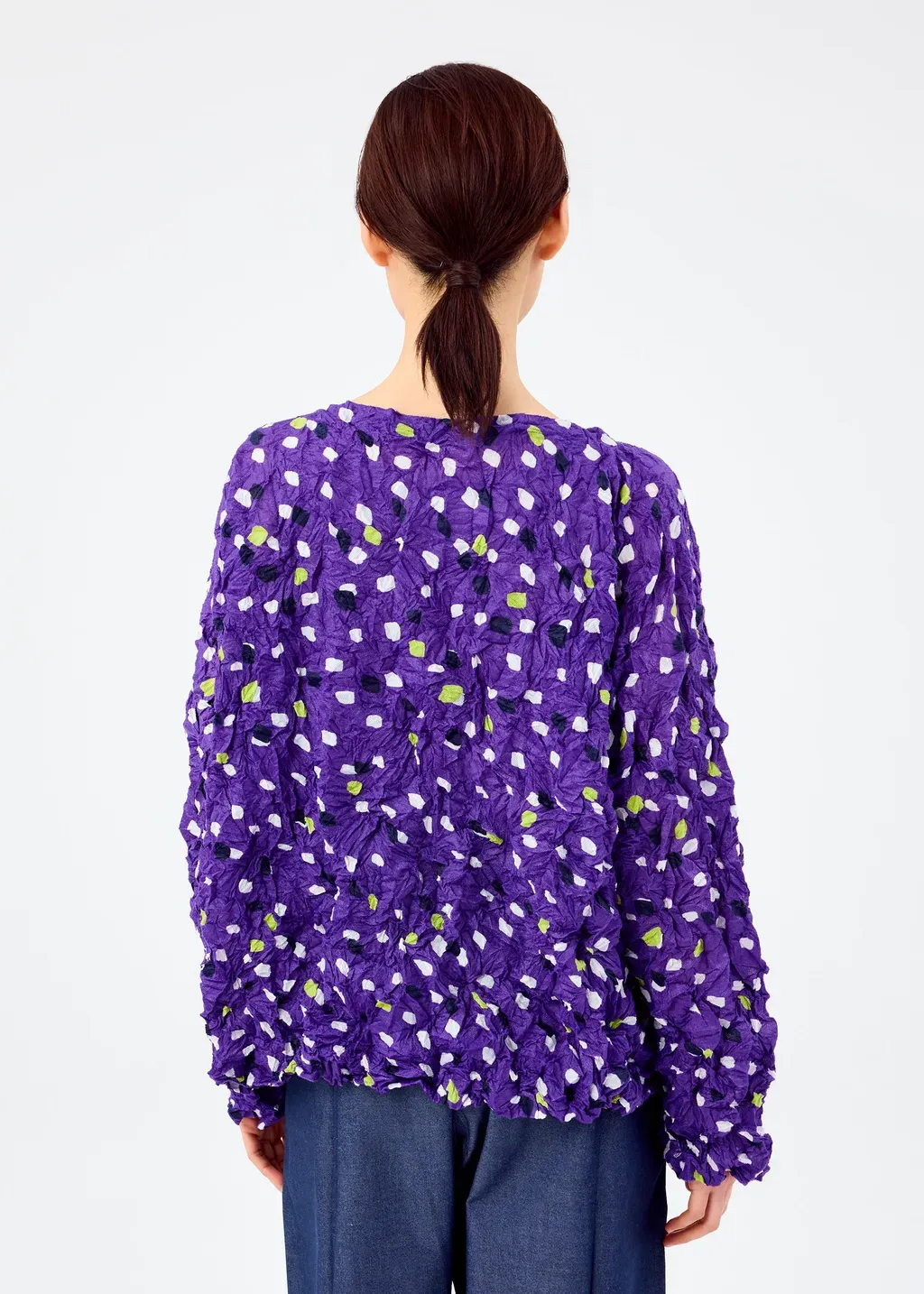 Time Dots Velour Meringue