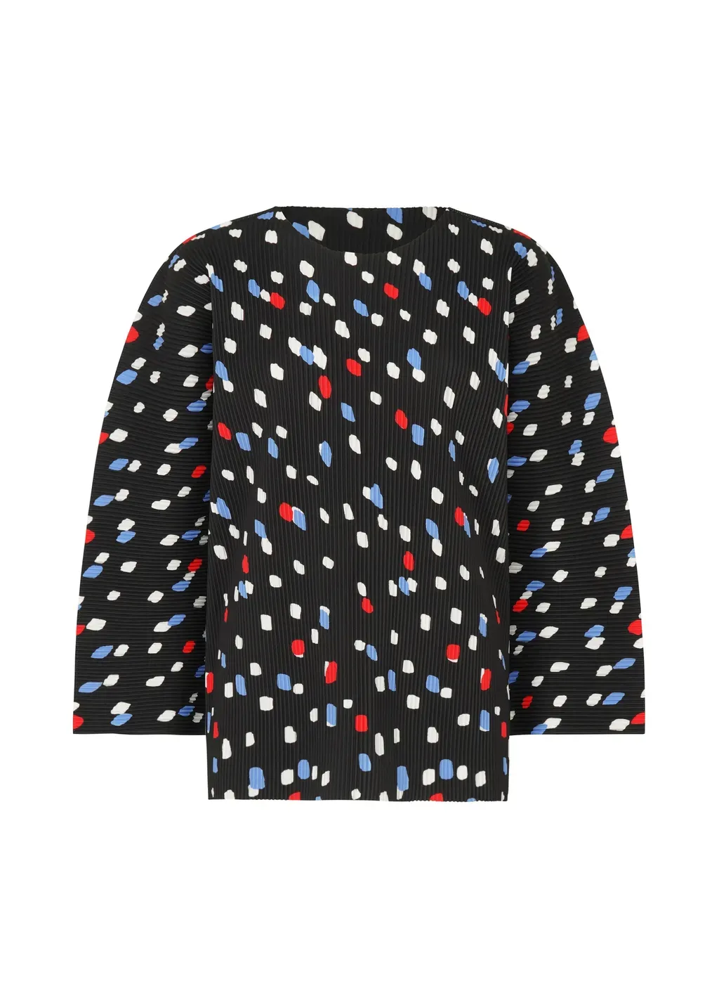Time Dots Fine Knit Pleats T
