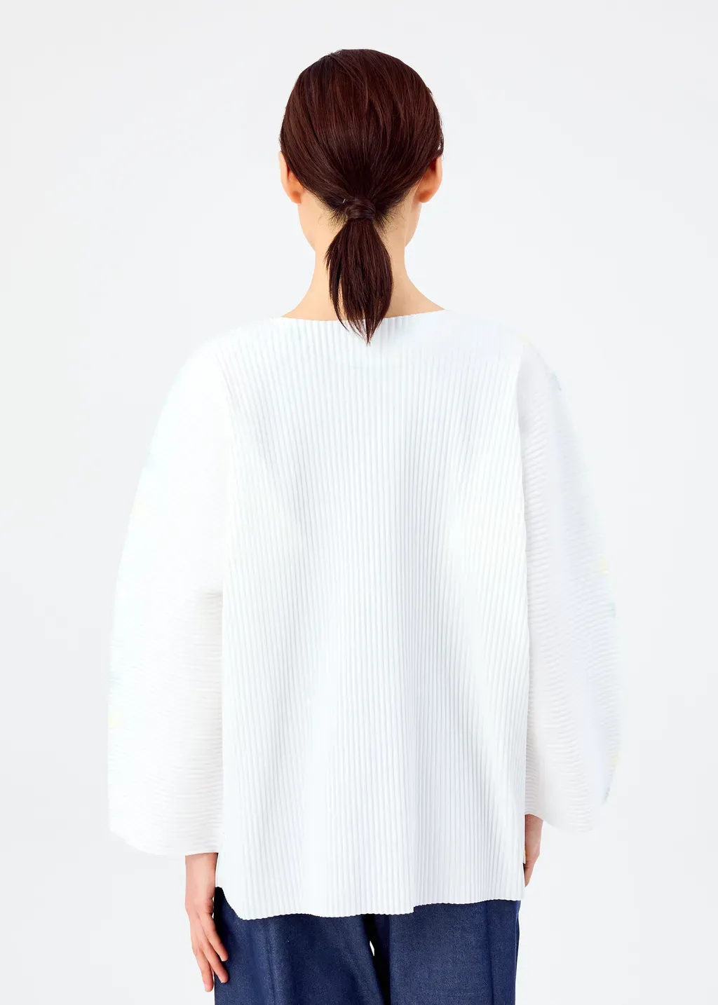 Time Dots Fine Knit Pleats T