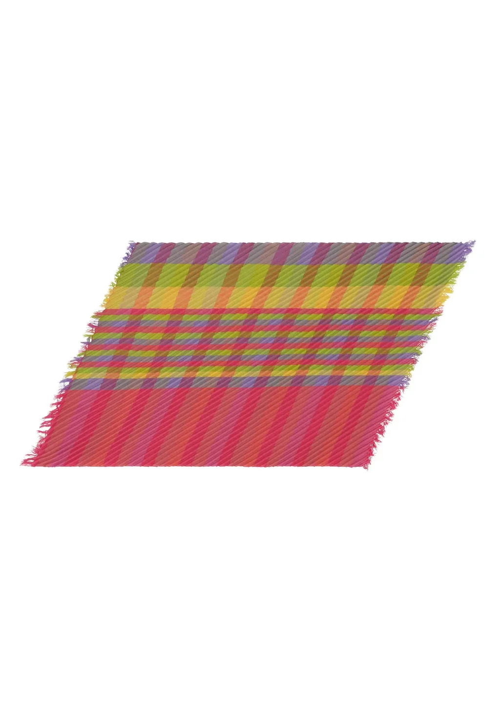 Check Pleats Stole