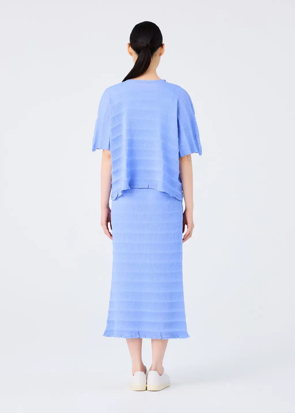 Ripple See-Through Crepe