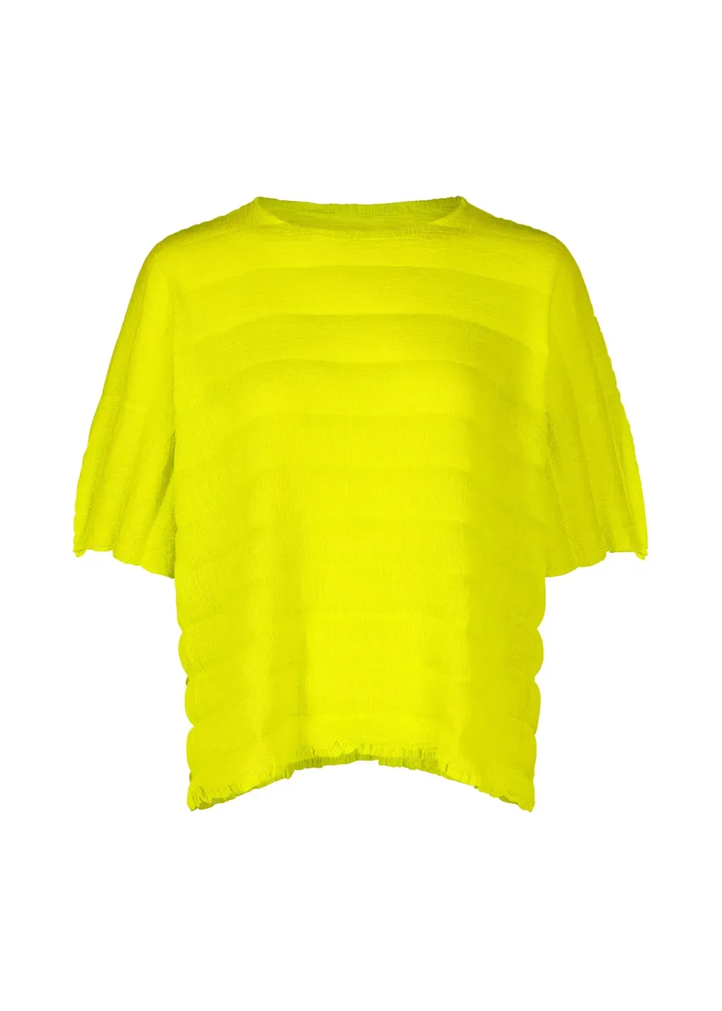 Ripple See-Through Crepe