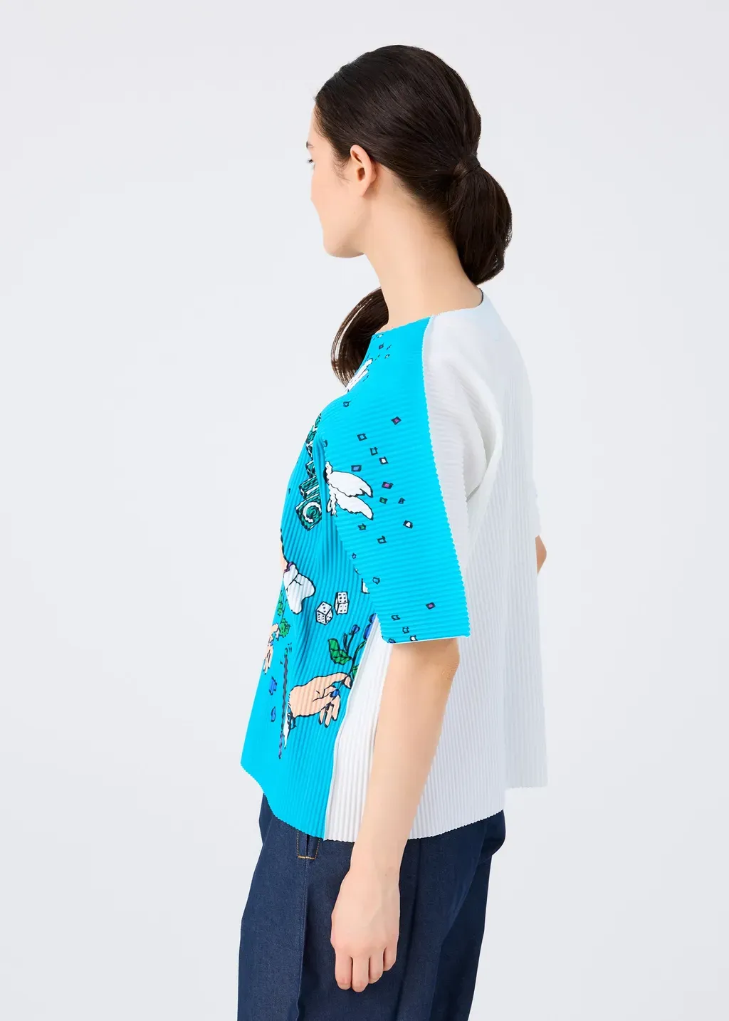 Magic Fine Knit Pleats T