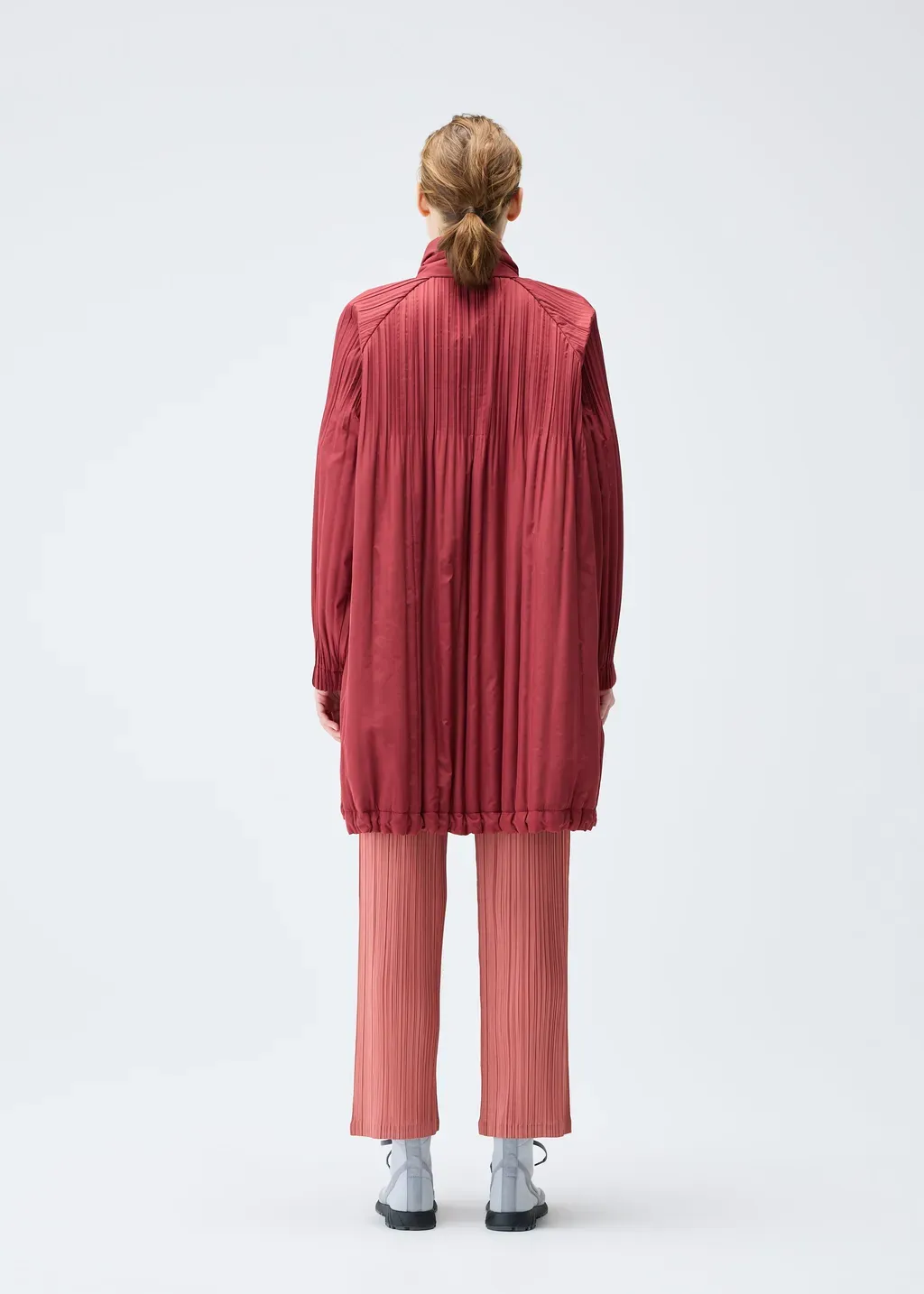 Padded Pleats Coat