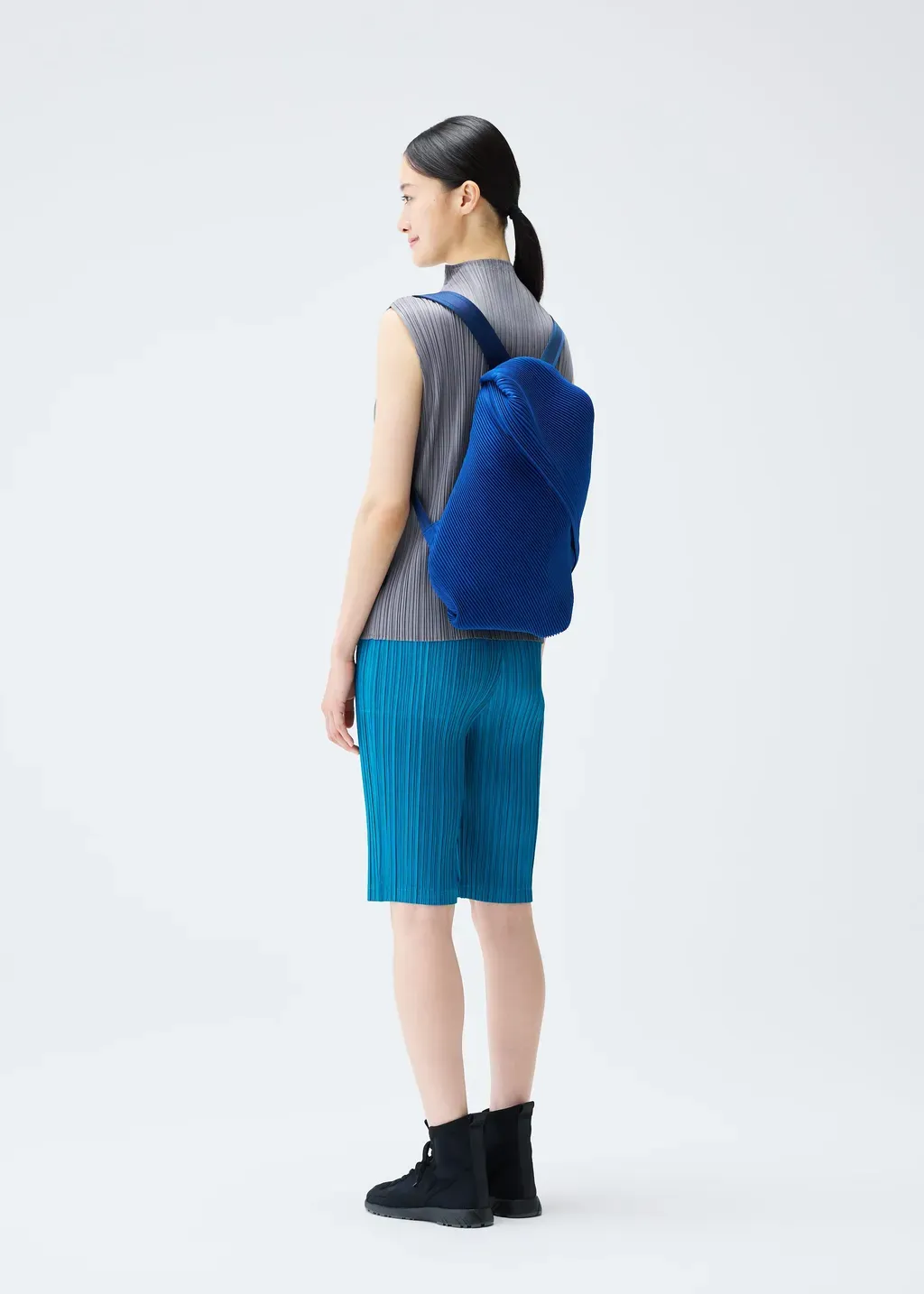 Bias Pleats Backpack