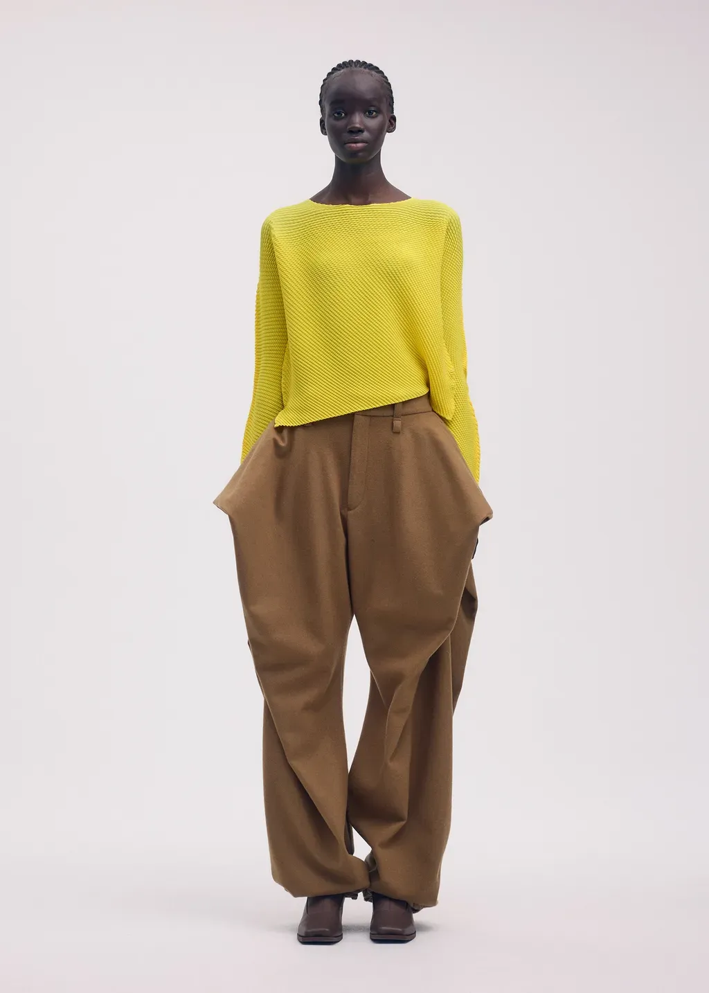 Shifted Misty Pleats