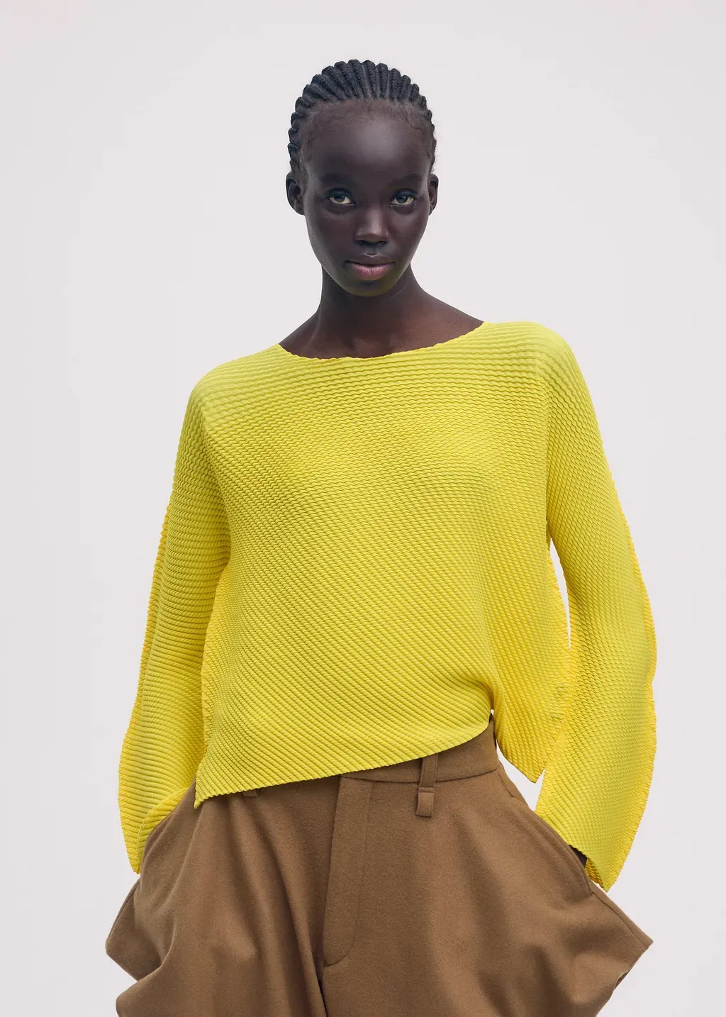 Shifted Misty Pleats