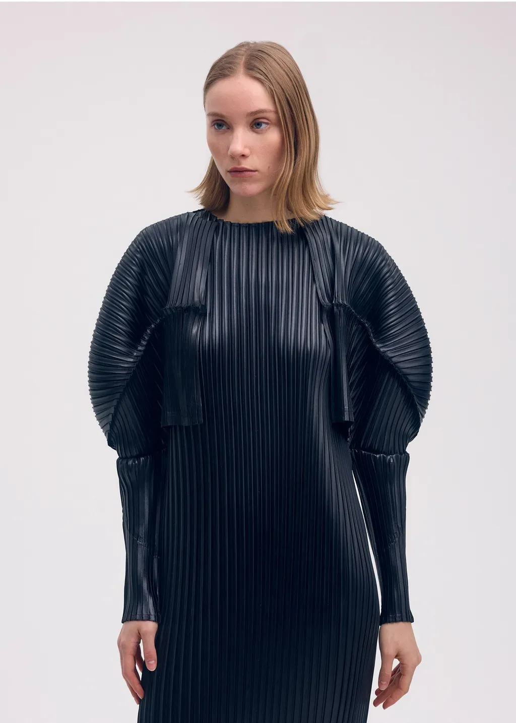 Glossed Metal Pleats