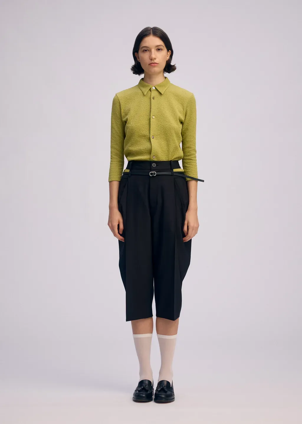 Belted Wool Pants