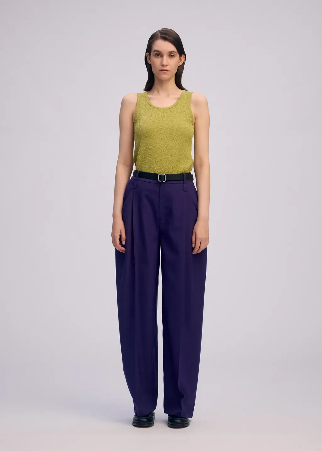 Belted Wool Pants