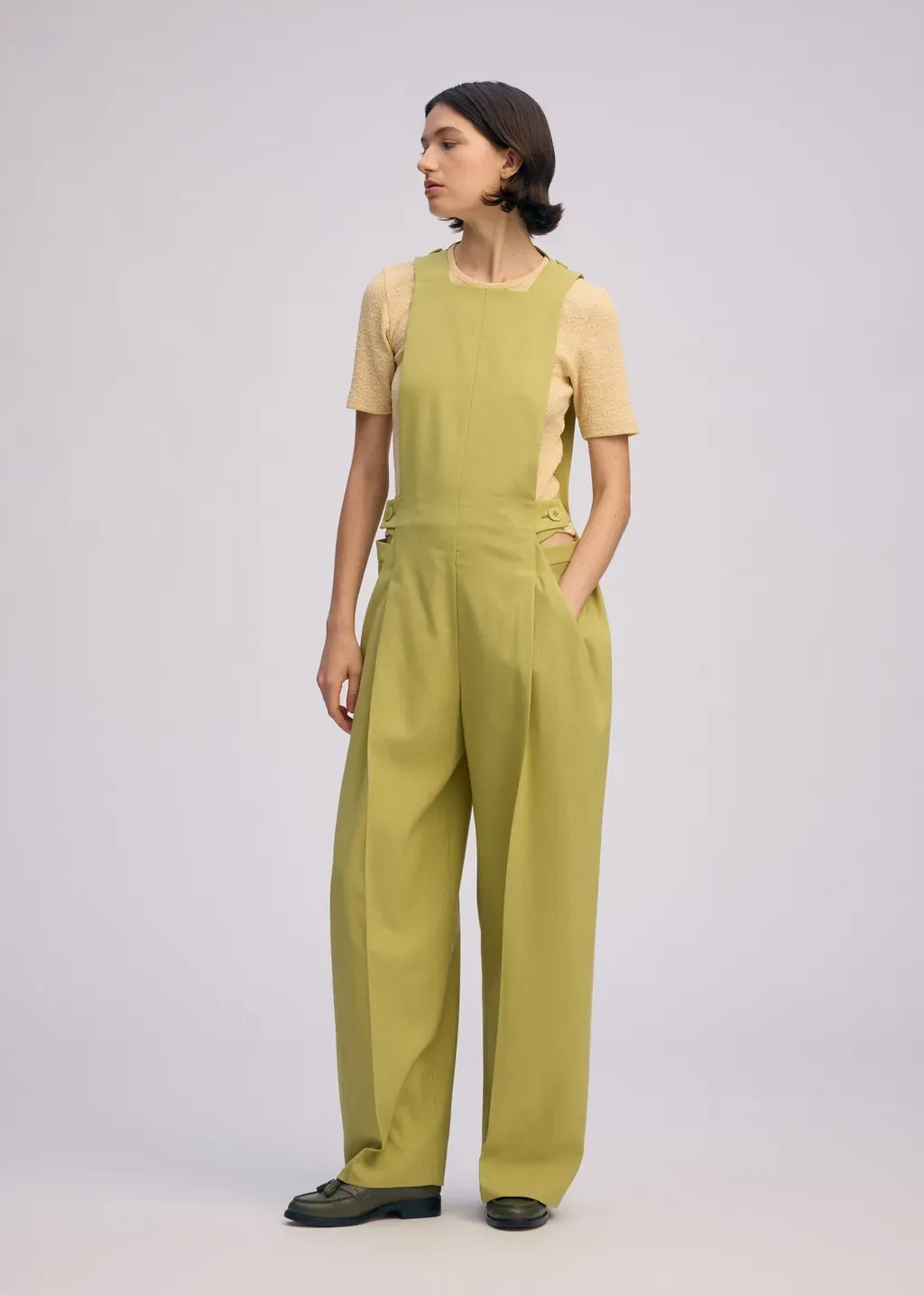 Belted Wool Pants