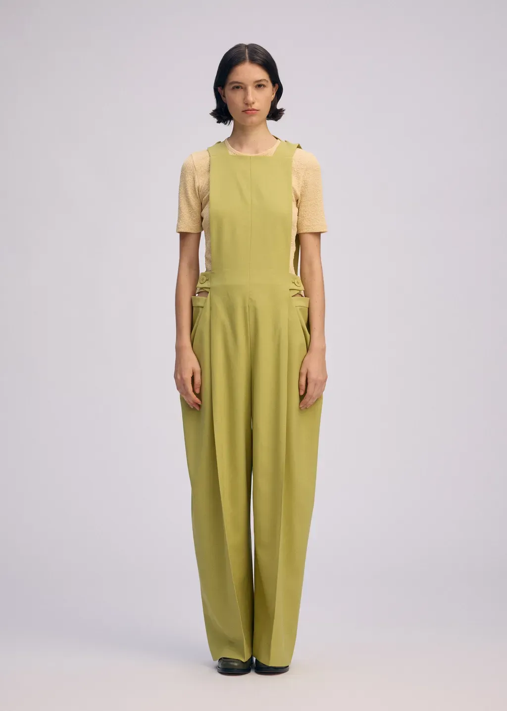 Belted Wool Pants