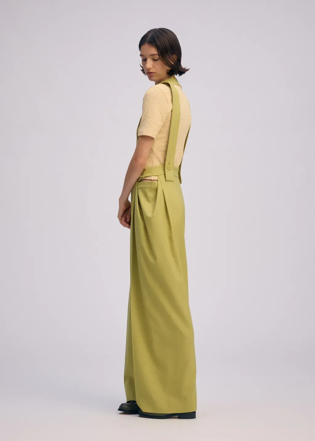 Belted Wool Pants